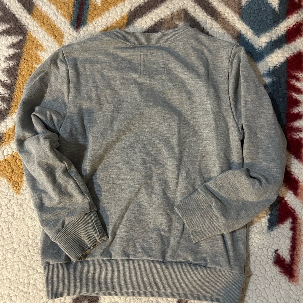 Little Sleepies Gray 'Rockin' Around' Christmas Tree Sweatshirt - Picture 3 of 3